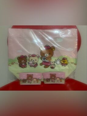 EDIYA Rilakkuma Bag Set w/ 2 Paper Coffee Sleeves Korea Limited Cute Tote